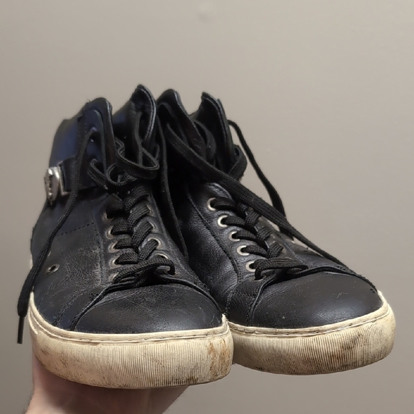 Versace Collection Black High-Top Sneakers - Picture 2 of 13
